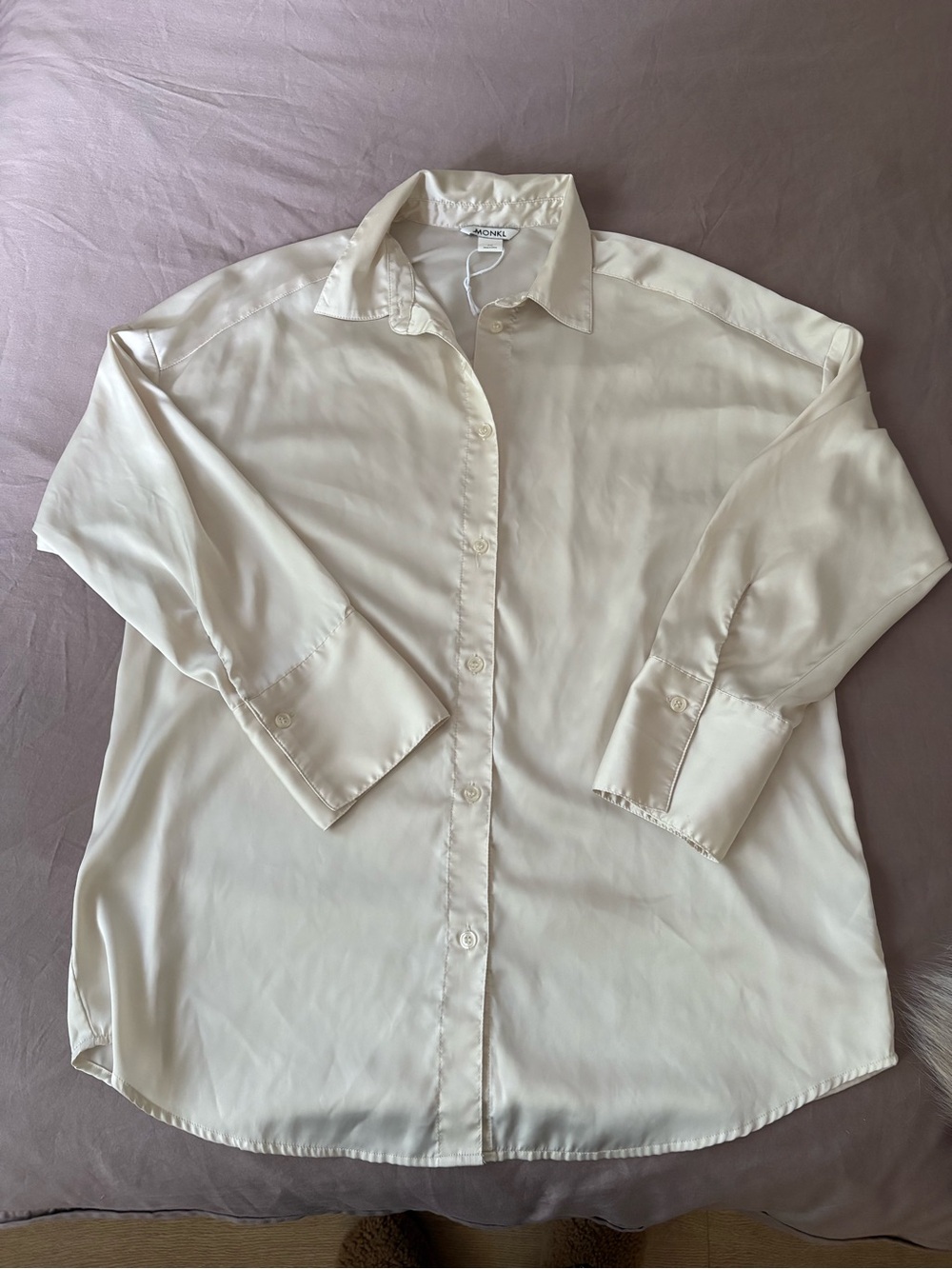 Moniki oversize satin blouse